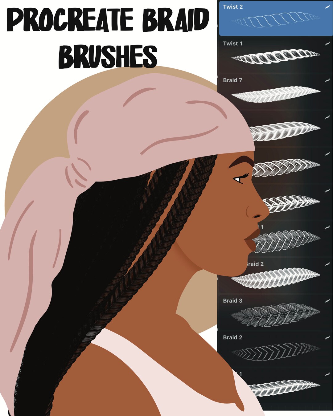procreate braid brush free