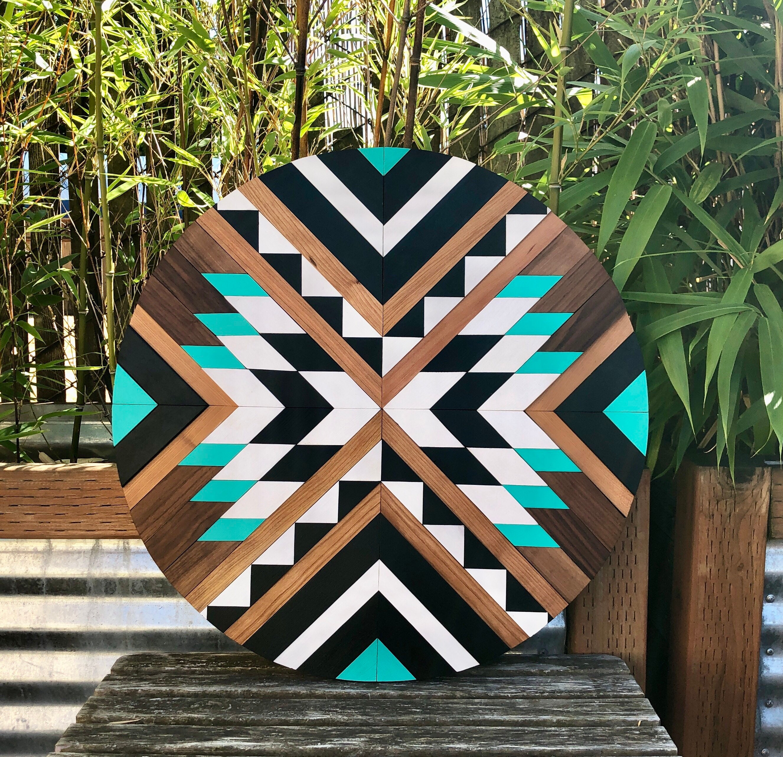 Geometric Tribal Pattern Art Reusable Stencil For Painting On Fabric, Canvas, Wood, Clay, Walls, Furniture, DIY, Aztec