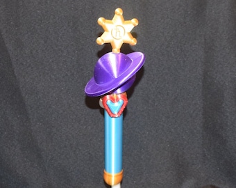 SATURN inspired LIP ROD Outer Senshi Scout Transformation Wand Star Stick Cosplay Prop