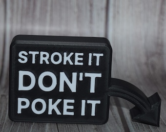 8 Ball Pocket Marker ~ Stroke It Don't Poke It ~ Fun for Pool Billiards Table