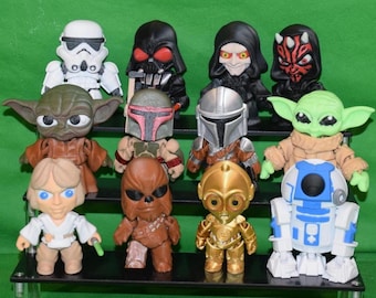 Star Mando inspired Flexi Figure ~ Articulated Fidget Toy ~ Custom Made 3D Printed