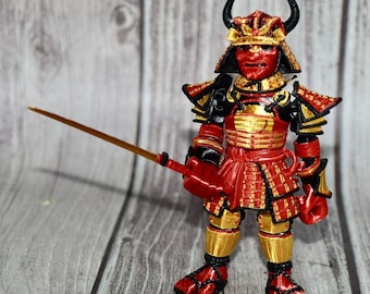 SAMURAI ~ Flexible Articulating ~ 3D Printed ~ Fidget Toy ~ Flexi Factory ~ Decoration