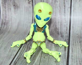 ALIEN ~ Flexible Articulating ~ 3D Printed ~ Fidget Toy ~ Flexi Factory ~ Halloween Decoration