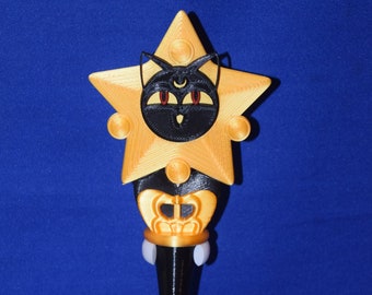 CAT Inspired Inner Outer Scout Transformation Wand Star Stick Cosplay Prop Halloween Scepter Display
