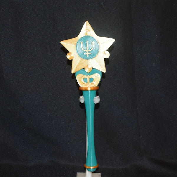 NEPTUNE Inspired Inner Outer Scout Transformation Wand Star Stick Cosplay Prop Halloween Scepter Display