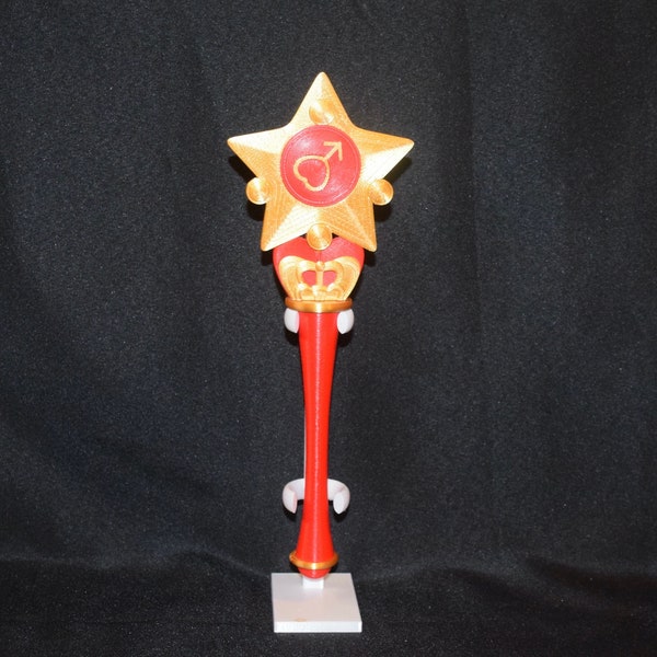 MARS Inspired Inner Outer Scout Transformation Wand Star Stick Cosplay Prop Costume Halloween Display Scepter