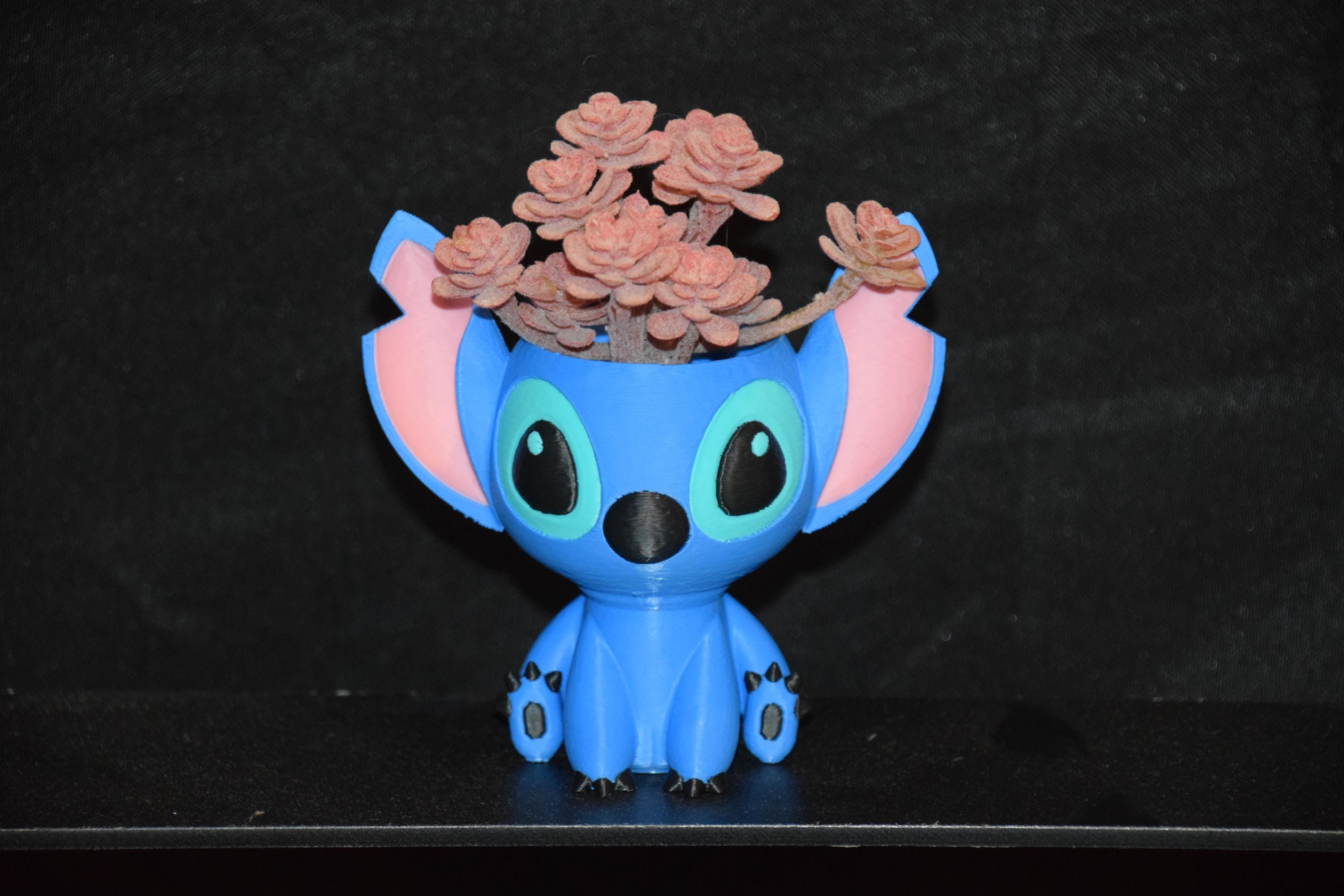 3D Printed Blue Alien Planter: Succulent Pot, Air Plant Holder - Etsy