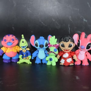 Lilo Stitch Angel Jumba Pleakley Scrump inspired Flexi Figure ~ Articulated Fidget Toy ~ Christmas Halloween Decoration ~ 3D Printed