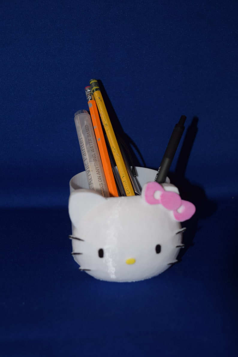 Hello Kitty Pen Holder Pencil Organizer Coin Holder 3D Etsy