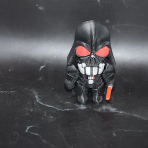 Op Star Mando geïnspireerde Flexi-figuur ~ Knikspeeltje ~ Op maat gemaakt 3D-geprint Darth Vader