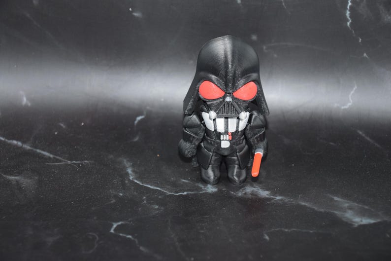 Op Star Mando geïnspireerde Flexi-figuur ~ Knikspeeltje ~ Op maat gemaakt 3D-geprint Darth Vader