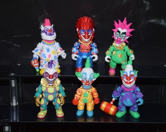 Horror Nightmare Halloween Killer Klowns Clowns inspired Flexi Figure ~ Articulated Fidget Toy ~ Custom Made 3D Printed
