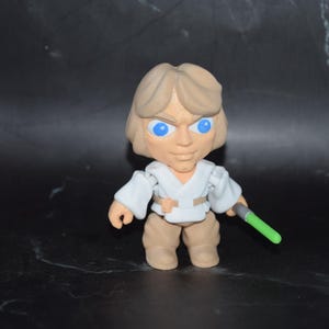 Op Star Mando geïnspireerde Flexi-figuur ~ Knikspeeltje ~ Op maat gemaakt 3D-geprint Luke Skywalker