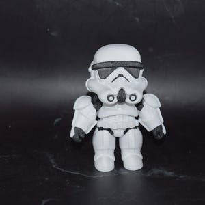 Op Star Mando geïnspireerde Flexi-figuur ~ Knikspeeltje ~ Op maat gemaakt 3D-geprint Storm Trooper