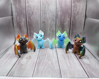 Vampire Bat Fidget Toy, Articulating Flexi Bat 3D Printed