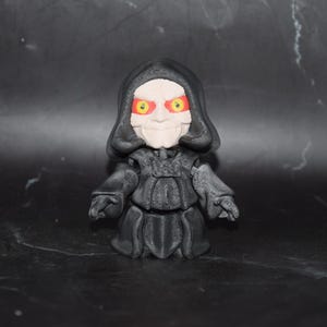 Op Star Mando geïnspireerde Flexi-figuur ~ Knikspeeltje ~ Op maat gemaakt 3D-geprint Senator Palpatine