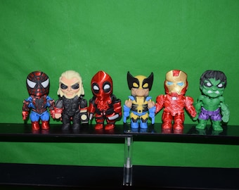 Super Hero Spider Man Iron inspired Flexi Figure ~ Articulated Fidget Toy ~ Custom Made 3D Printed ~ Halloween Birthday Gift