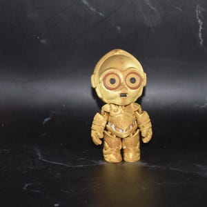 Op Star Mando geïnspireerde Flexi-figuur ~ Knikspeeltje ~ Op maat gemaakt 3D-geprint C3P0