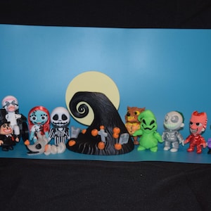 Figuras articuladas de 10 cm de Pesadilla antes de Navidad: Jack, Sally, Zero, Oogie Boogie, Lock, Shock, Barrel ~ Impresas en 3D