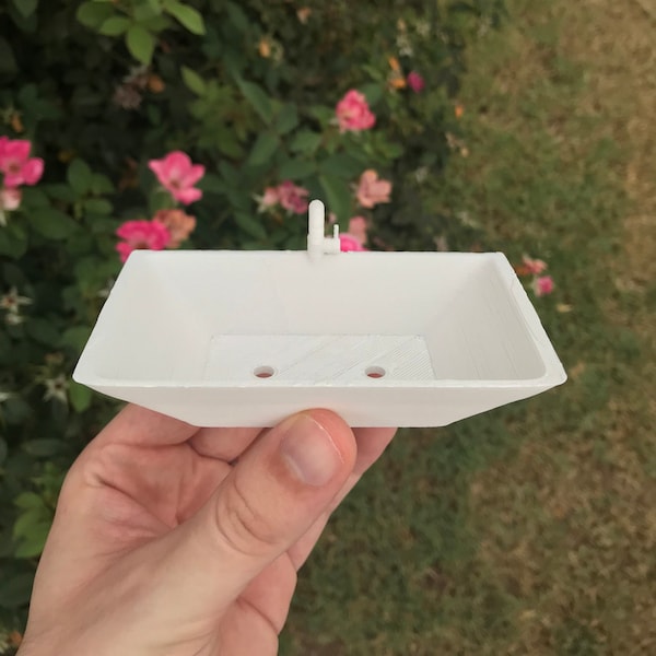 Sink Succulent Planter | Home Decor | Modern Planter | 3D Printed with Drainage | Indoor Planter