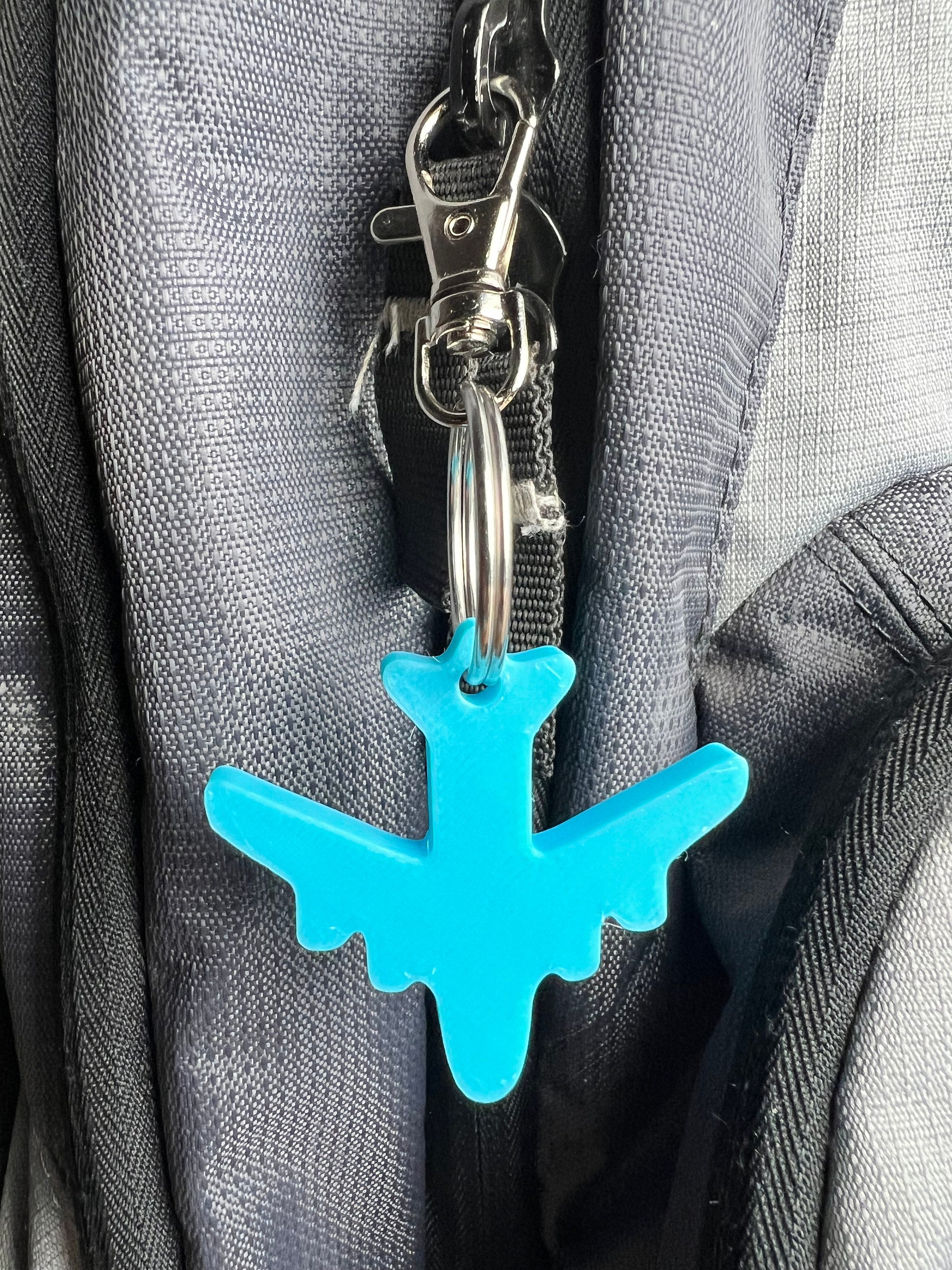 Airplane Keychain: Personalized Bag Tag for Backpacks, Luggage, Diaper ...
