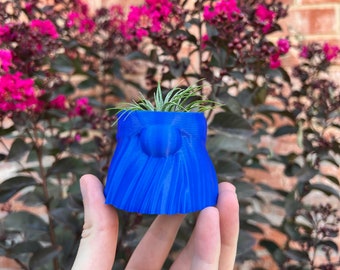 3D Printed Gnome Succulent Planter with Drainage – Home Decor
