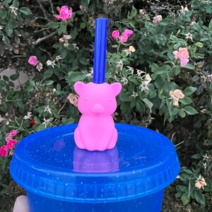 3D Printed Pig Straw Topper: PLA Cup Decoration