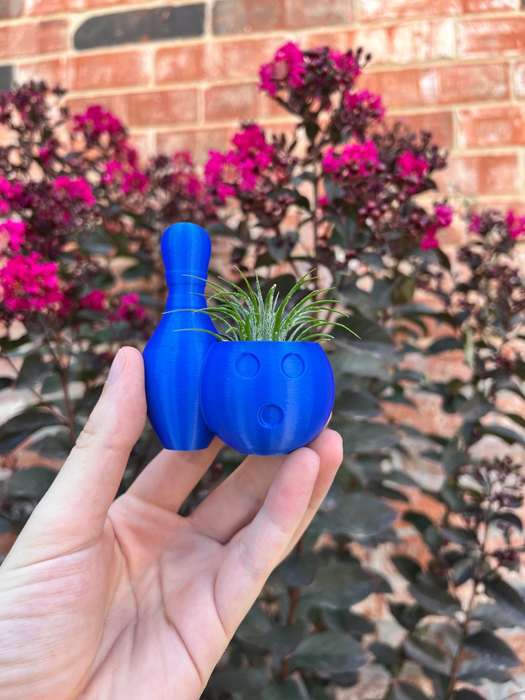 Bowling Ball Pin Succulent Planter Home Decor Modern Planter 3D Printed