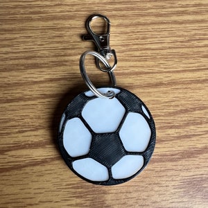 Soccer Ball Keychain: Colorful Bag Tag for Backpacks, Diaper Bags, Luggage & Purses - Fun Kids Gift
