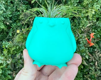 Cute Penguin Succulent Planter | Home Decor | Modern Planter | 3D Printed with Drainage | Indoor Planter