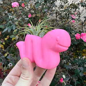 Quirky Worm Succulent Planter – 3D Printed PLA, Modern Decor