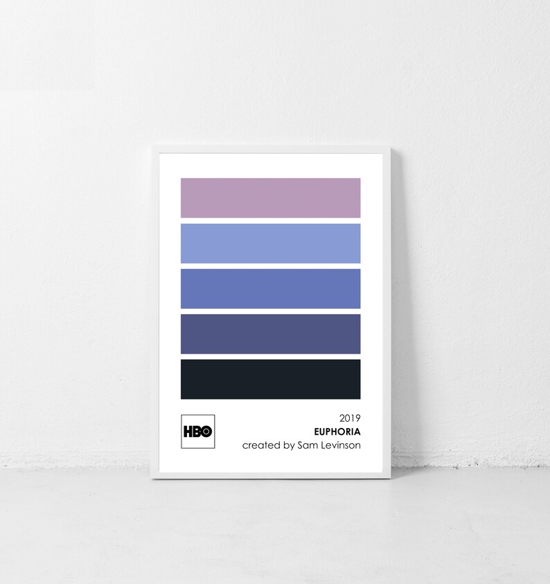 Euphoria TV Series Color Palette Print CUSTOM Available Etsy