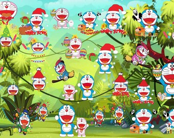 Doraemon Birthday Etsy Doraemon Birthday Etsy