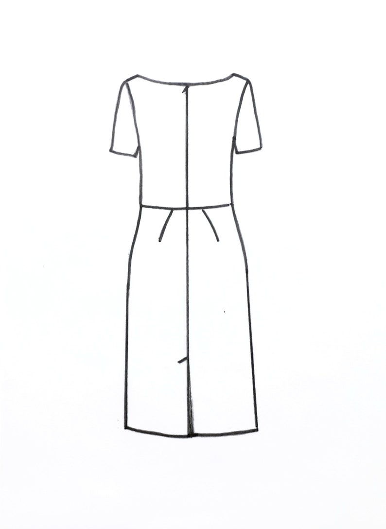 DIY for tailored women/'s dress sewing hobby shaped line short sleeves Royal model paper easy to sew create no pdf