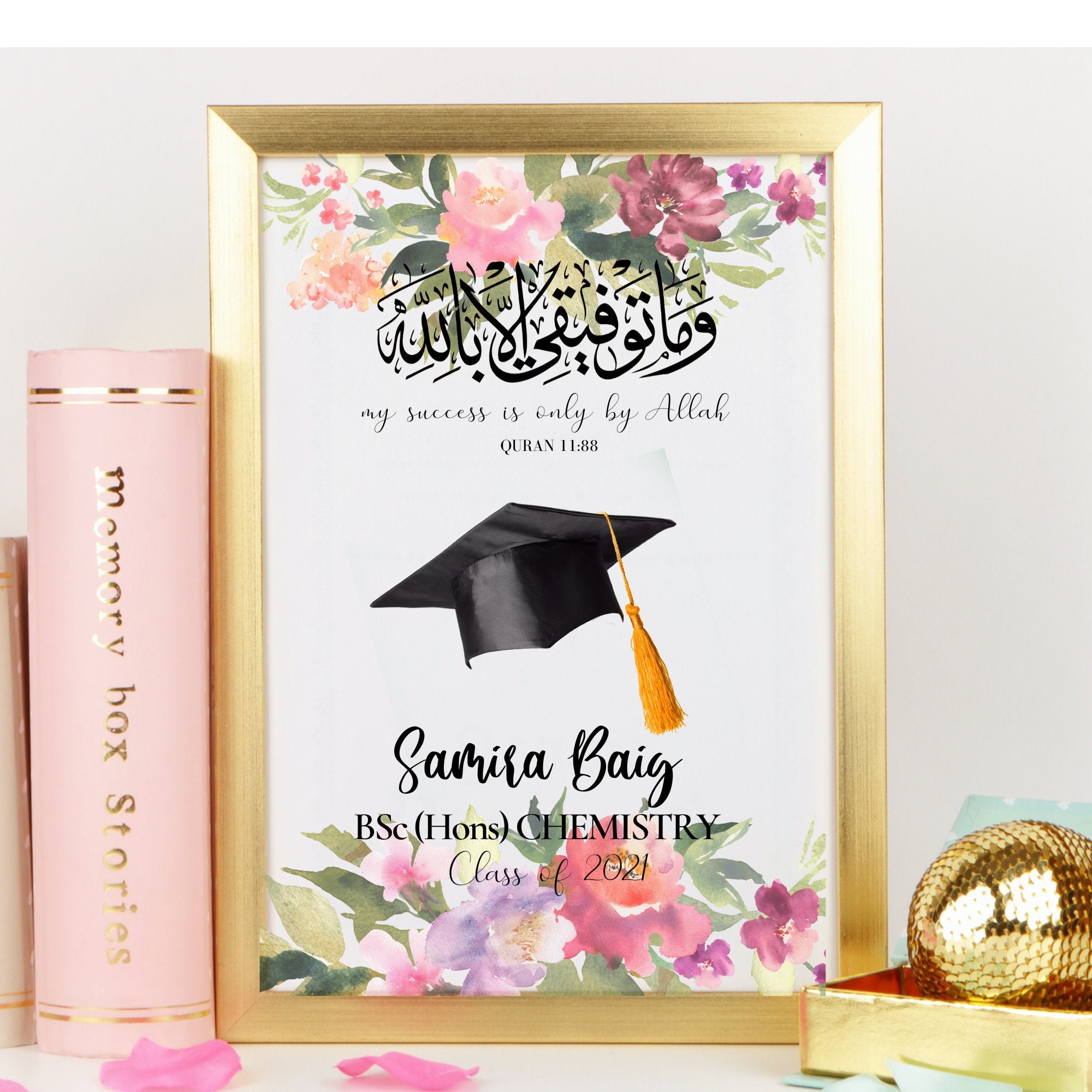 Graduation Print | Graduation Gift | Foiled Gifts | 11:88 | Quran