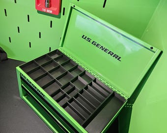 Organizador de bandejas superiores para minicajas de herramientas Harbor Freight de US General