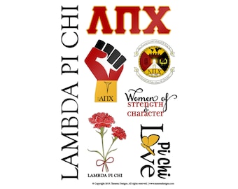 Lambda Pi Chi - Gestanzte Aufkleber