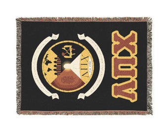 Lambda Pi Chi - Webdecke - Vertikal mit griechischen Buchstaben