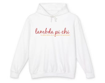 Lambda Pi Chi Tenets Unisex Lightweight Hooded Sweatshirt