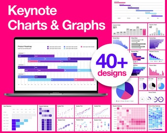 Plantilla infográfica para presentación de Keynote / Gráfico editable y personalizable, Gráfico, Tabla, Diagrama, Línea de tiempo / Visualización de datos