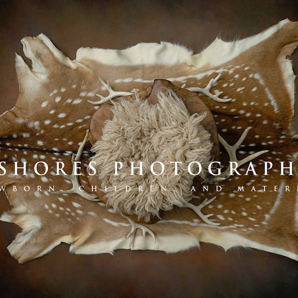 Newborn, Newborn Digital Backdrop, Digital Newborn Backdrop, Newborn Background, Newborn Backdrop, Deer Newborn Background, Deer, Rustic