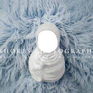 Newborn Digital Backdrop, Digital Newborn Backdrop,  Newborn composite, Newborn Backdrop, face hole, Transparent face, face insert, blue