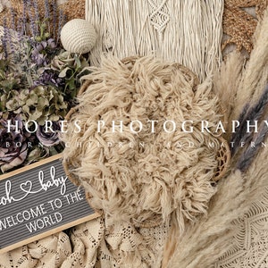 Newborn boho, Newborn Digital Backdrop, Digital Newborn Backdrop, Boho,  Newborn Background, Newborn Backdrop, Boho Newborn Background