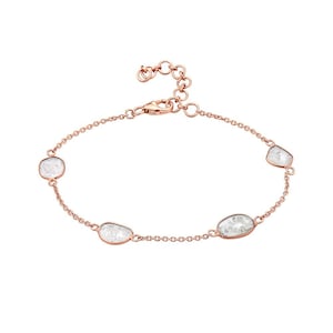 0.75Ct Slice Diamond Bracelet 14k rose gold