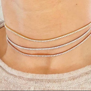2.5ct. Diamond Tennis Choker Necklace