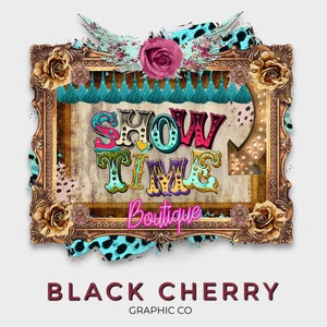 Boutique Boho Logo: Blank Western Marquee Design (PNG, JPEG)