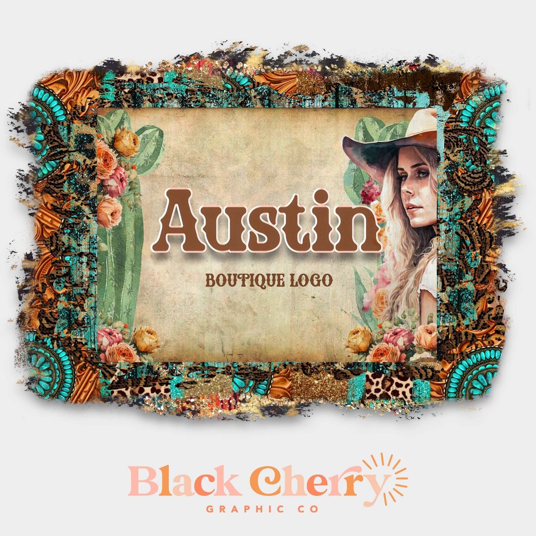 western-logo-design-boutique-logo-cowgirl-logo-cactus-logo-etsy