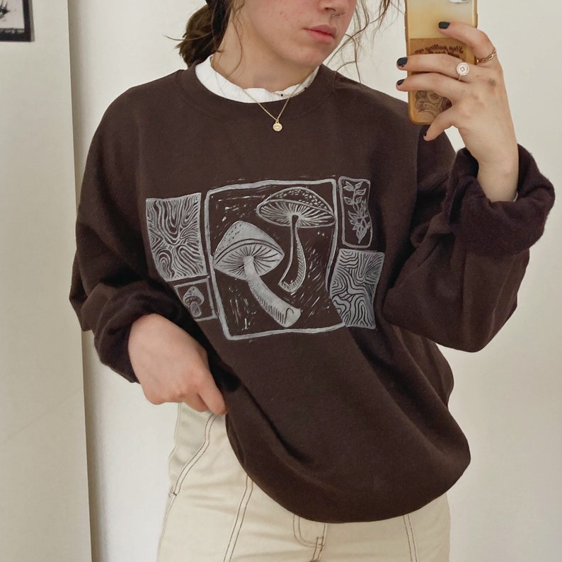 wonderland sweater | cottagecore unisex oversized vegan eco friendly y2k aesthetic frog lgbt 
