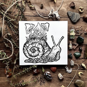 fungi snail print