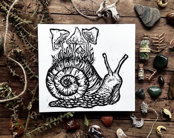 fungi snail print